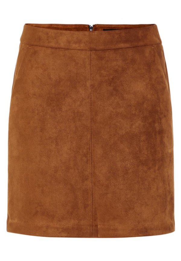 VMDONNADINA SHORT NOOS - Mini skirt - cognac4