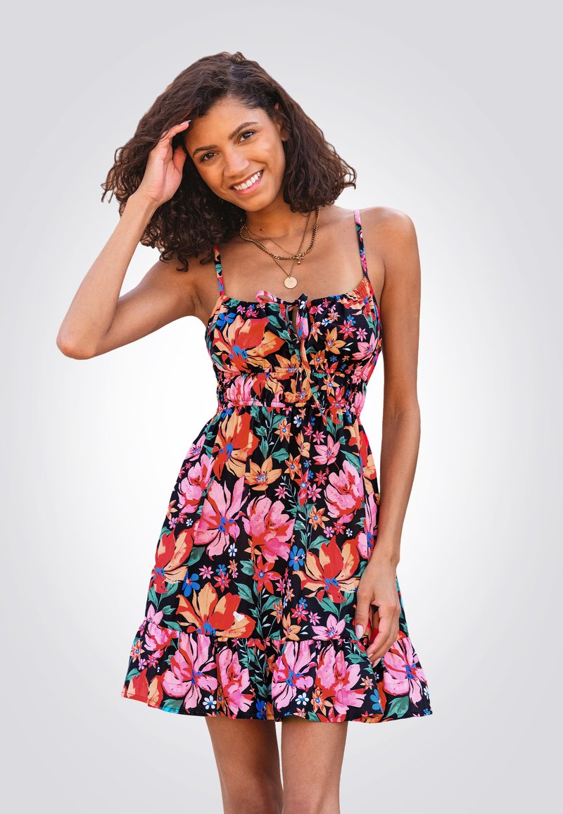 Cupshe FLORAL NECK - Denní šaty - multi coloured