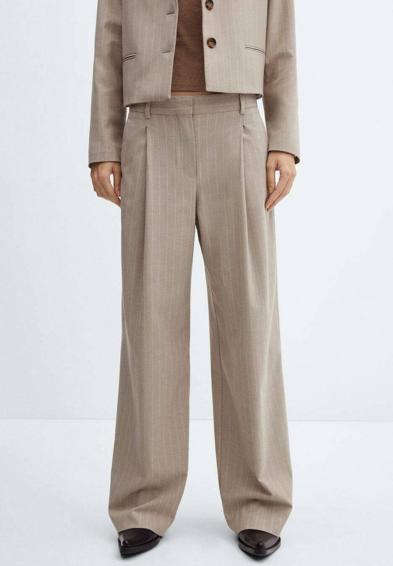 Mango - Trousers - beige, Enlarge
