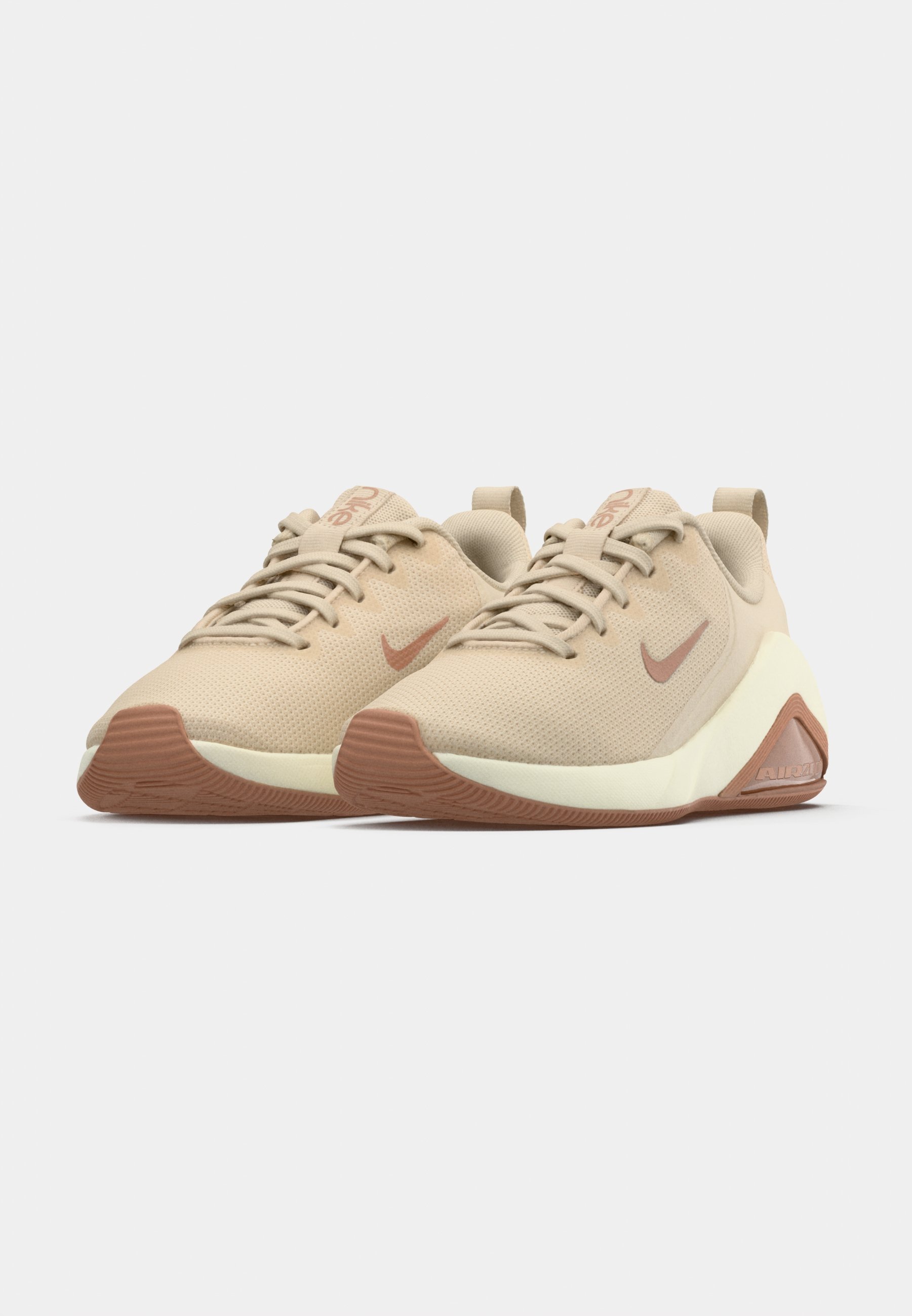 nike training air zoom fearless trainers in rose gold
