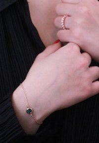 MYC Paris BIRTH2 PACK - Armband - or rosé   vert foncé