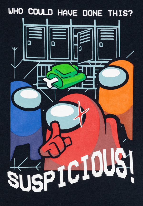 NKMNOBEL AMONGUS SKY - Print T-shirt - dark sapphire2