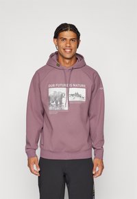 Adidas Terrex NATIONAL GEOGRAPHIC AERO.READY_WARMING HOODY - Felpa con cappuccio - shadow fig