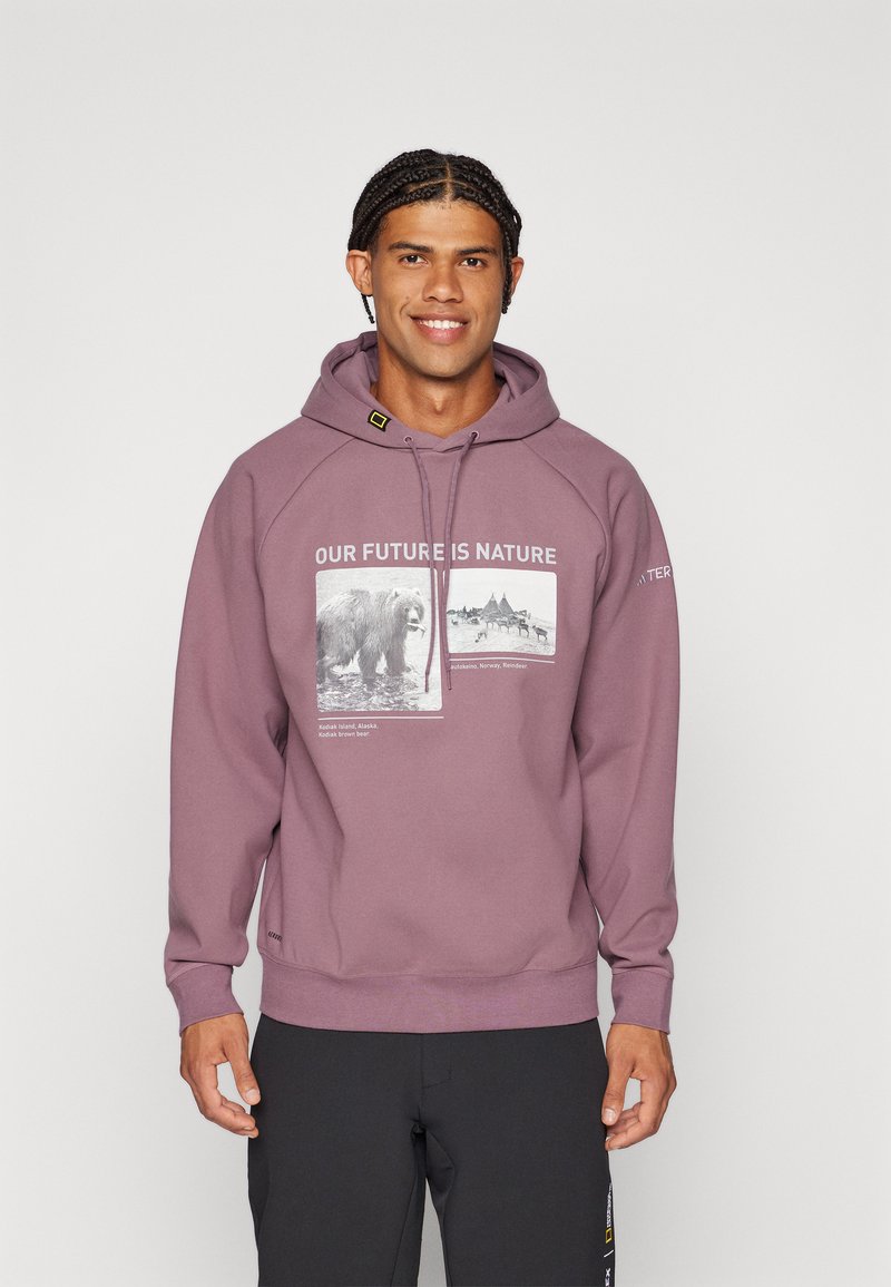 Adidas Terrex NATIONAL GEOGRAPHIC AERO.READY_WARMING HOODY - Felpa con cappuccio - shadow fig