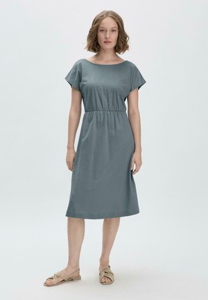 MIDI RELAXED - Jerseykleid - agavengrün