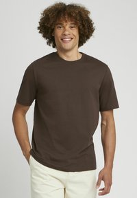 BZB BASIQUE - T-shirt basique - marron foncée