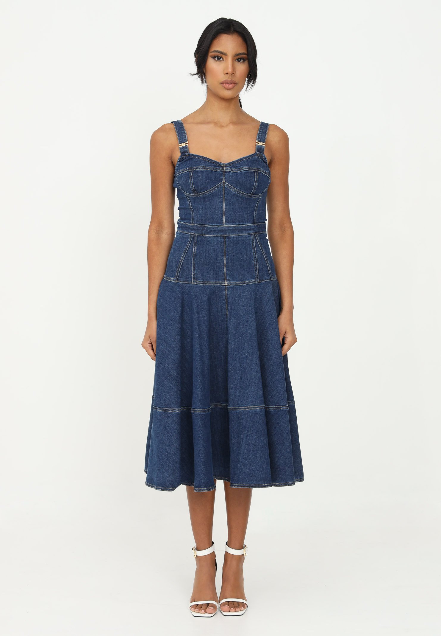 Elisabetta Franchi Vestito estivo - blue denim/blu - Zalando.it