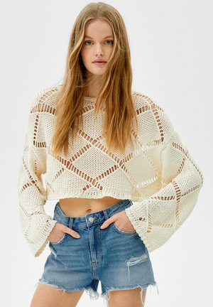 VINTAGE - Denim shorts - dark blue