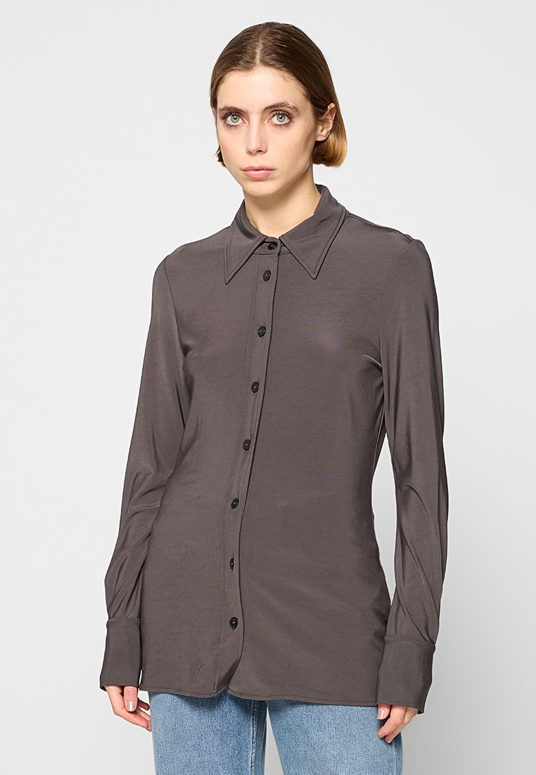 closed Overhemdblouse grijs