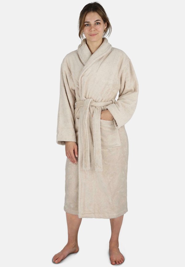 Bademantel - beige
