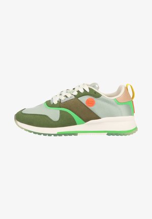 Sneakers laag - green/cream multi s