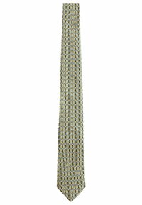 Cravatta Ascot da uomo in 100% cotone grigio acciaio tinta unita. Fazzoletto da taschino - Italia