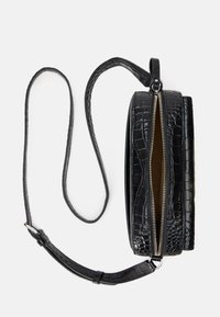 Lauren Ralph Lauren CROC EMBOSSED MEDIUM MARCY CAMERA BAG - Borsa a tracolla - black