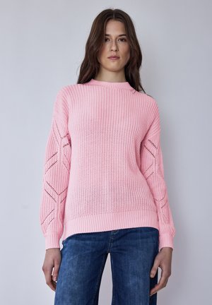 PULLOVER - Striktrøje - rosa