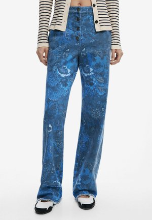 PAISLEY TWILL  - Straight leg jeans - blue