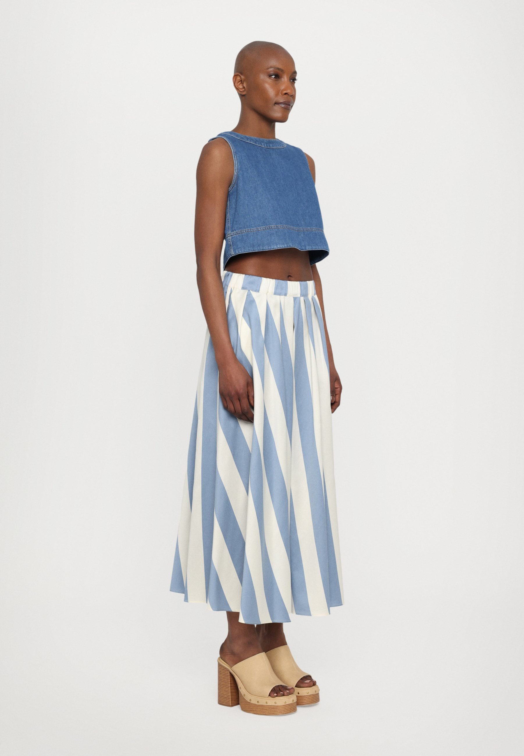 Weekend Max Mara VIDIM - Pleated skirt - avio/blue - Zalando.ie