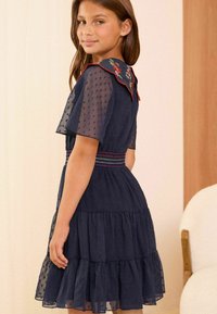 Love & Roses EMBRODIERED COLLAR (5-16YRS).  - REGULAR FIT - Denní šaty - blue