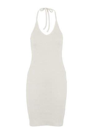 Urban Classics, NECKHOLDER - Svetríkové šaty - offwhite