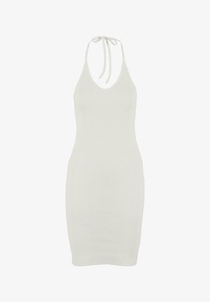 Urban Classics, NECKHOLDER - Svetríkové šaty - offwhite