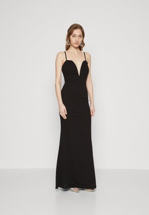 ELIZA DEEP V NECK MAXI - Vestido ligero - black