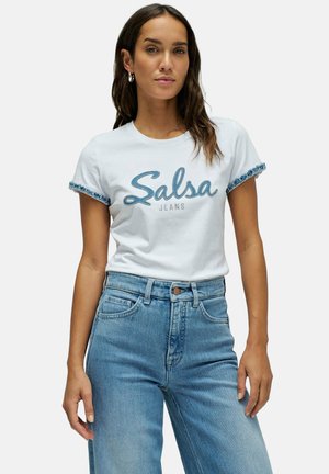 Camiseta estampada - weiß