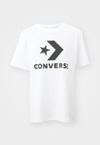 GO TO STAR CHEVRON TEE UNISEX - Marškinėliai su spaudiniu - white