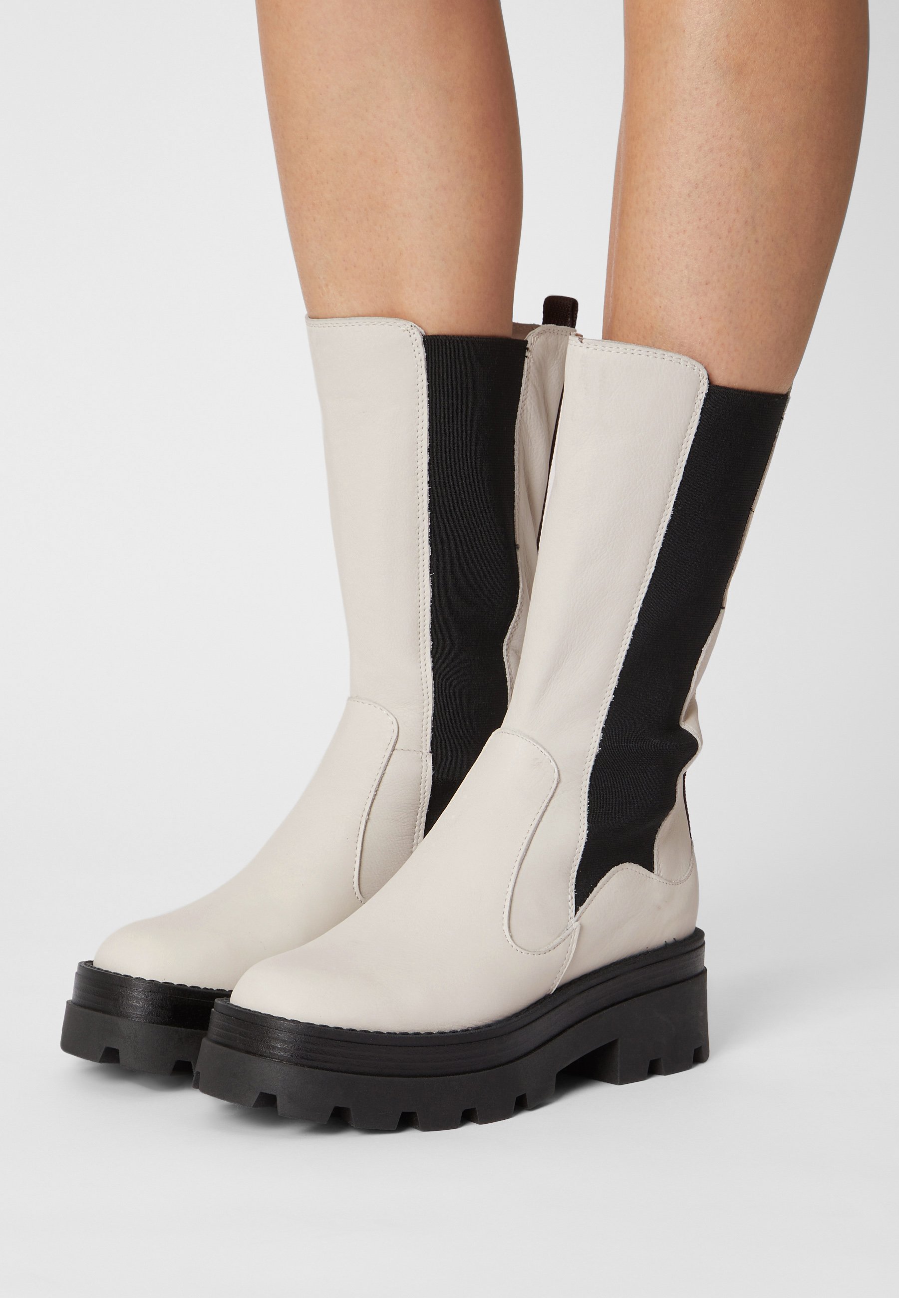 MJUS Botas con plataforma - panna/blanco - Zalando.es