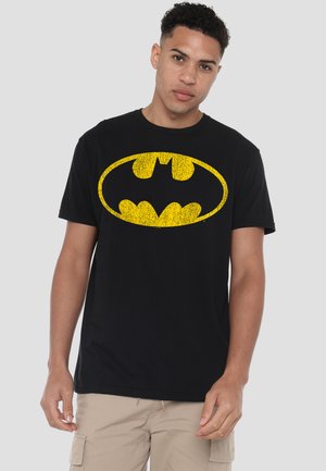 Cotton Soul, BATMAN DISTRESSED LOGO - Print T-shirt - black