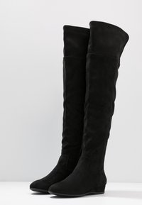 Anna Field Stivali con la zeppa - black