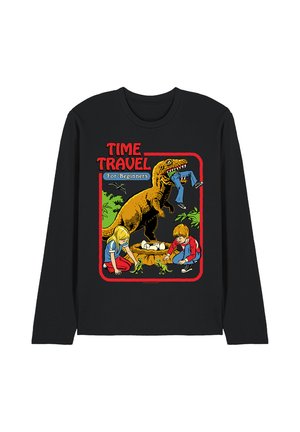 Cotton Soul, STEVEN RHODES TIME TRAVEL - Long sleeved top - black