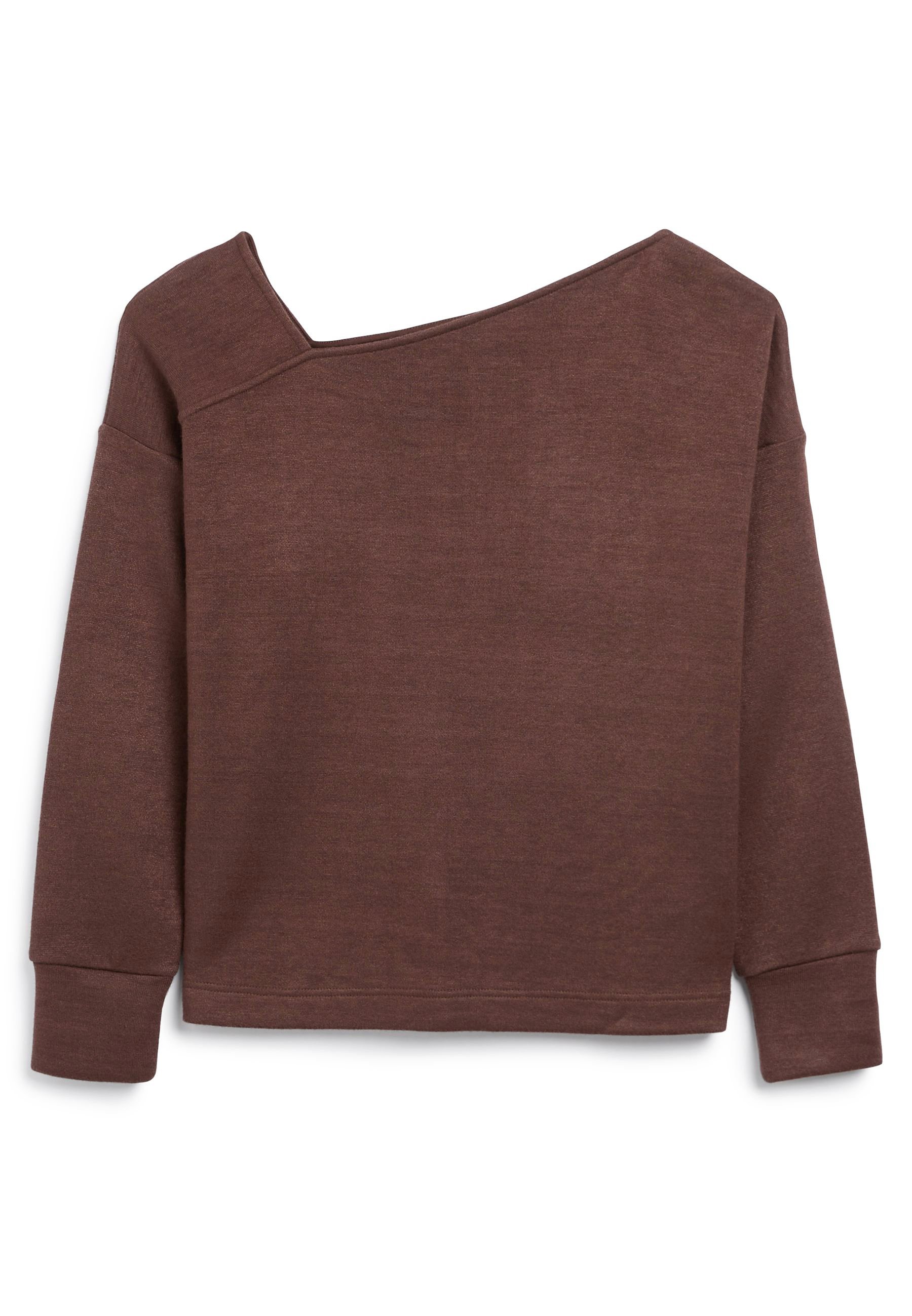 dark brown sweatshirt