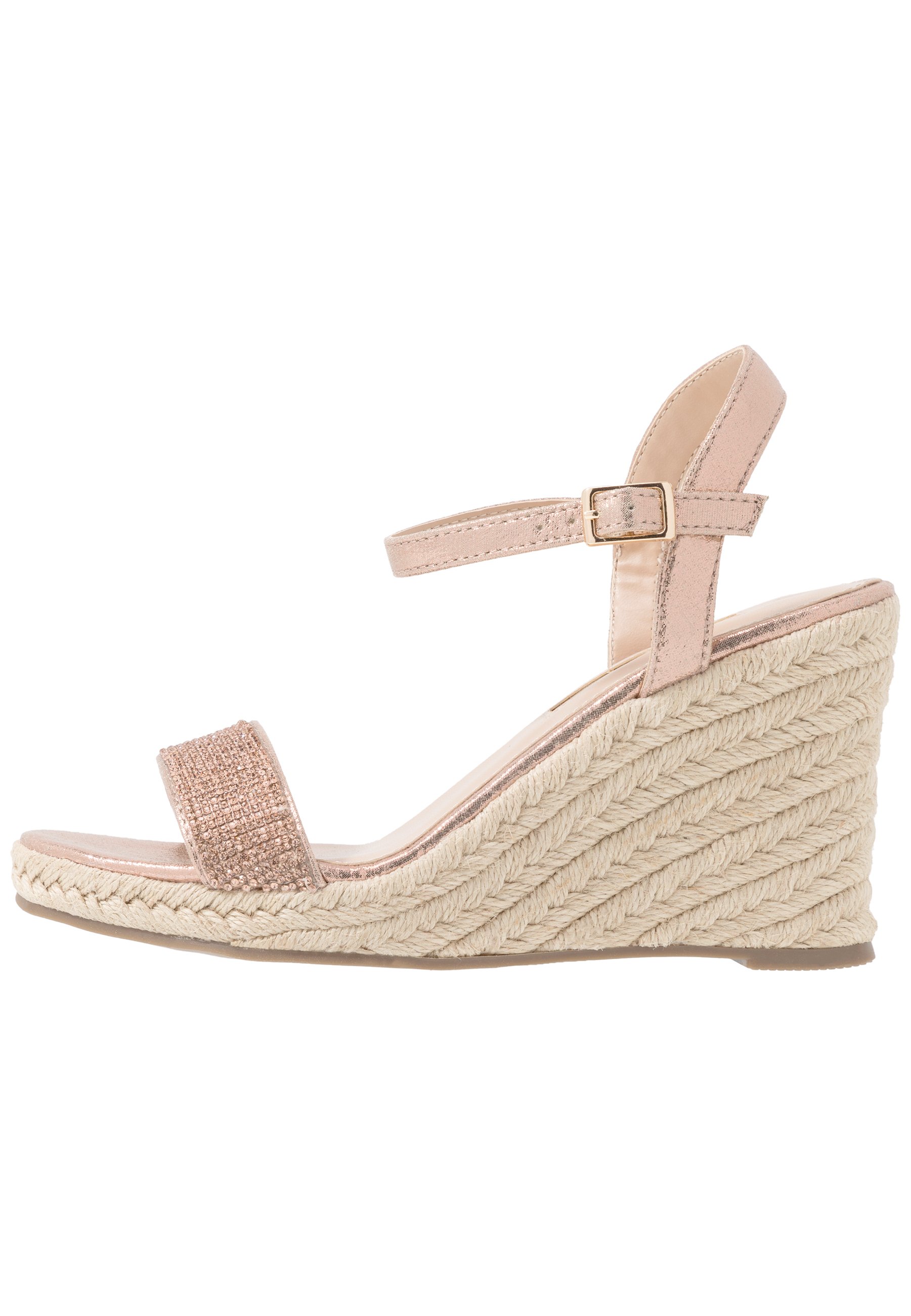 RAA RAA EMBELLISHED VAMP WEDGE Sandaletter rose gold RAA RAA EMBELLISHED VAMP WEDGE Sandaletter rose gold
