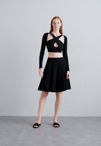 Emporio Armani GONNA - A-linjainen hame - black
