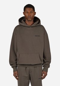 Pegador LOGO  - Mikina s kapucňou - washed walnut brown black