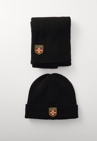 BADGE BEANIE SCARF UNISEX GIFT SET - Mütze - black