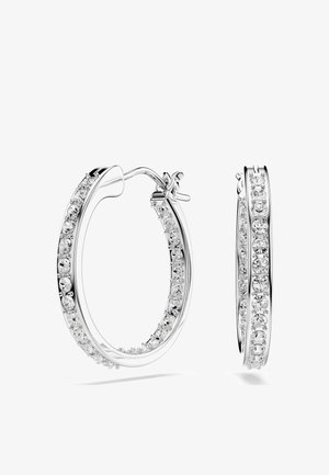 Swarovski SOMMERSET HOOP RHODIUM PLATED - Øreringe - white