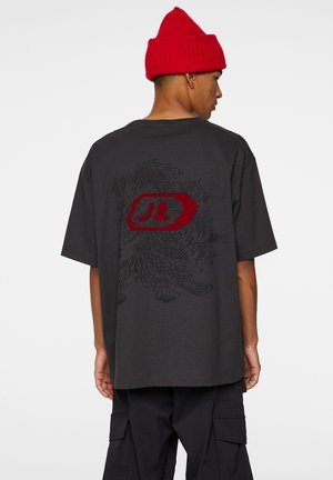 TJORN  - Print T-shirt - washed black