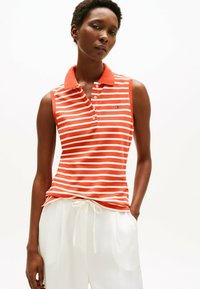 Tommy Hilfiger 1985 SLEEVELESS  - Polo - classic breton orange  ecu