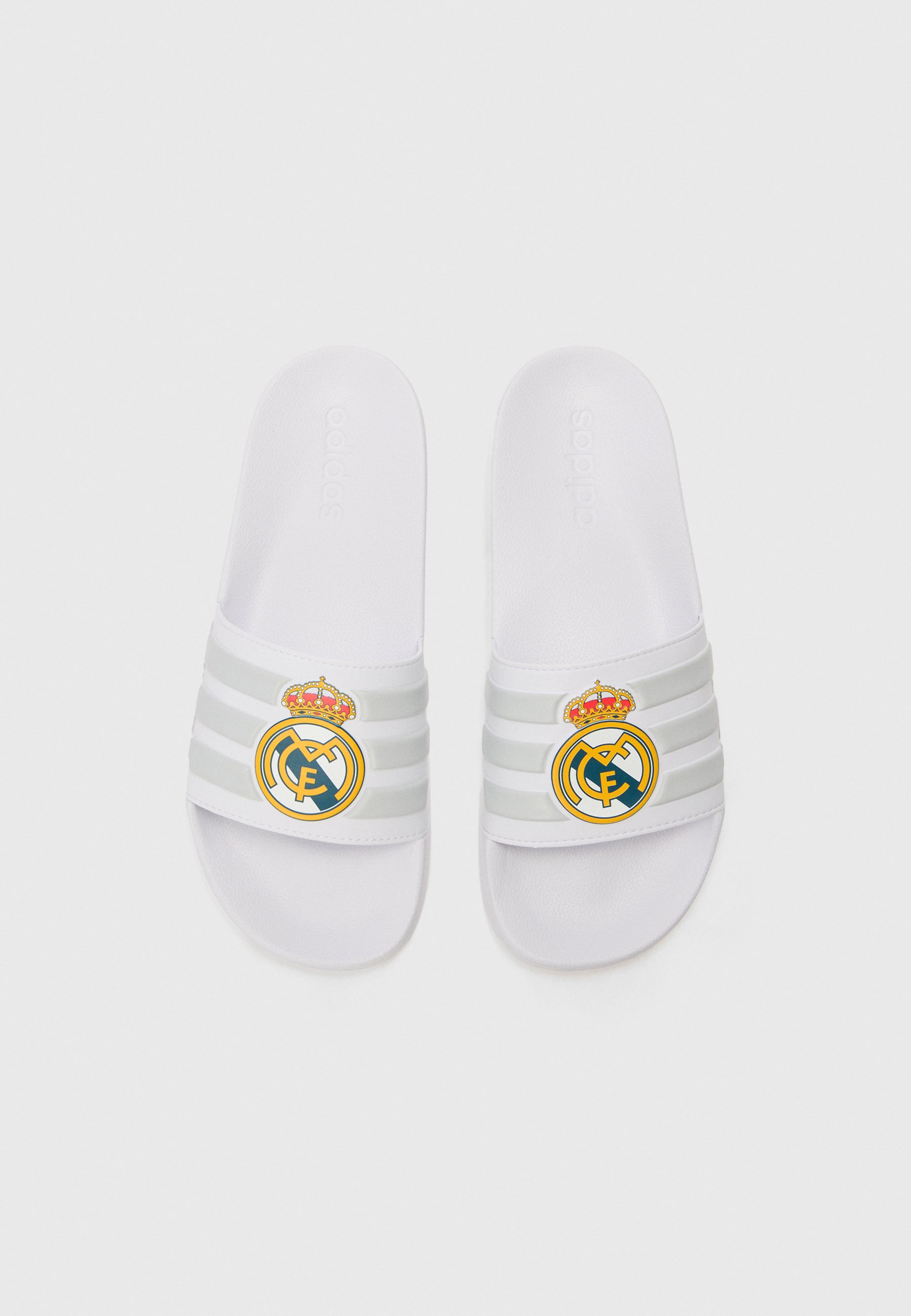adidas Performance ADILETTE REAL MADRID UNISEX - Scarpe da calcio indoor -  white/solid grey/bianco - Zalando.it