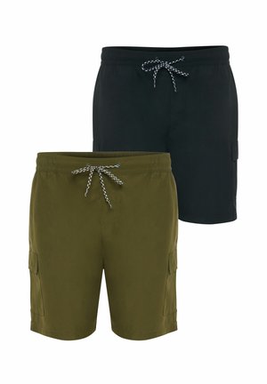 2 PACK OXO - Badeshorts - khaki black