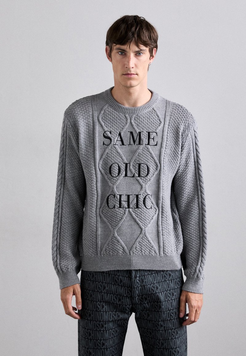 MOSCHINO MAGLIA - Strickpullover - grigio