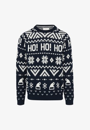 s.Oliver CHRISTMAS - Strickpullover - navy