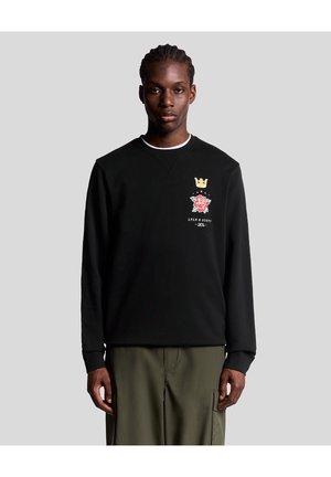 MID LAYERS ROSE AND CROWN GRAPHIC CREW NECK - Strickpullover - z271 dark navy