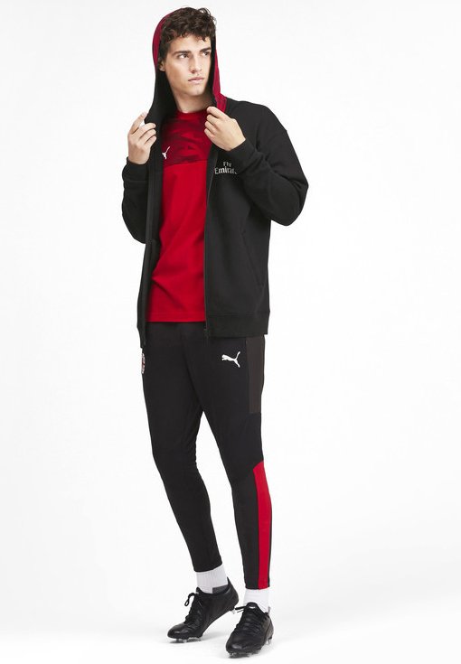 Puma AC MILAN - Squadra - puma black/tango red/nero - Zalando.it
