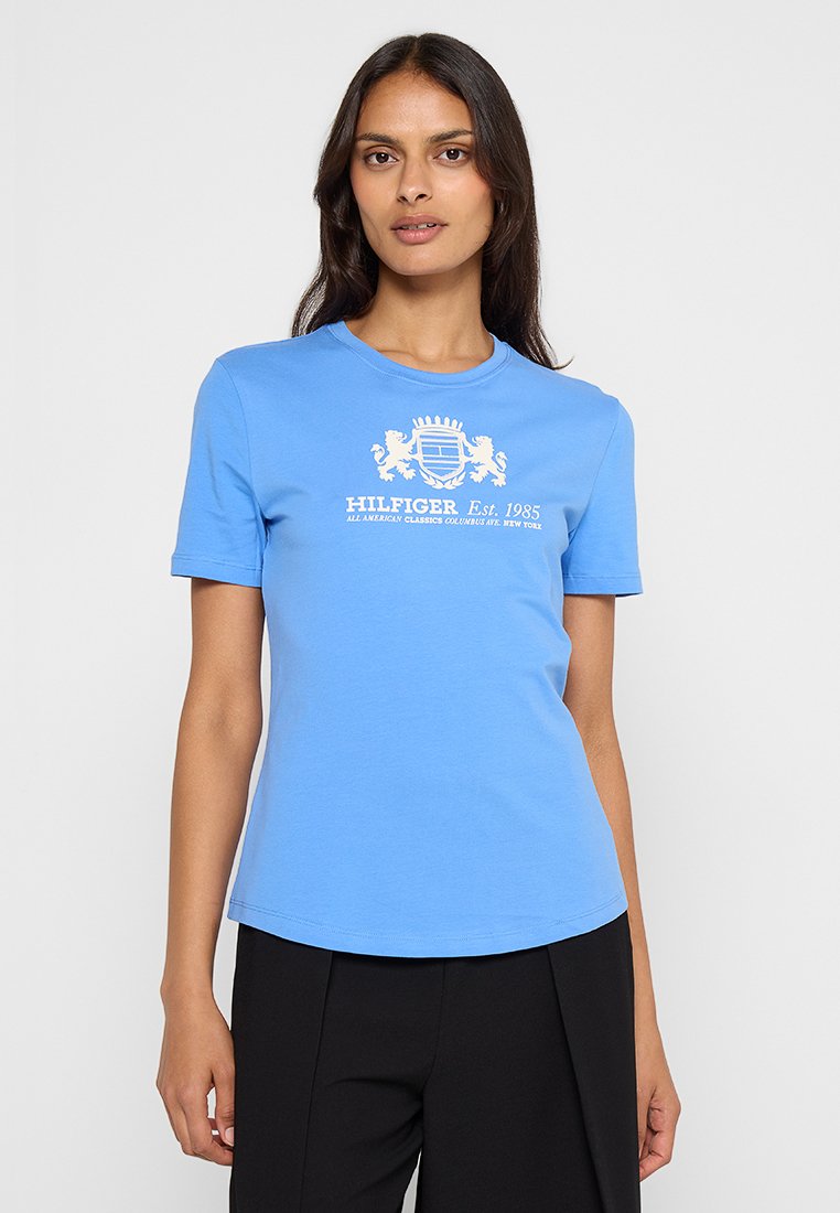 Tommy Hilfiger T-shirt print blauw
