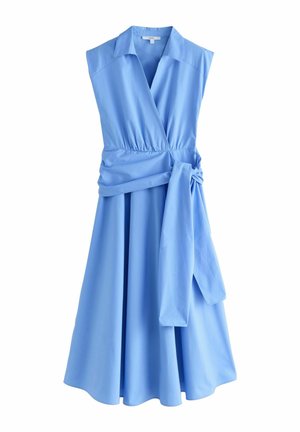 Next CAP SLEEVE TIE WAIST - Maxiklänning - light blue