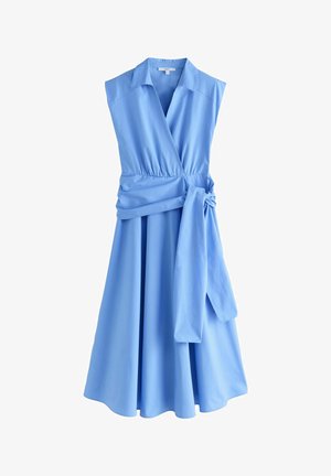 Next CAP SLEEVE TIE WAIST - Maxikleid - light blue