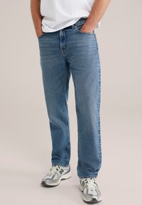WE Fashion RIDGE - Straight leg jeans - blue