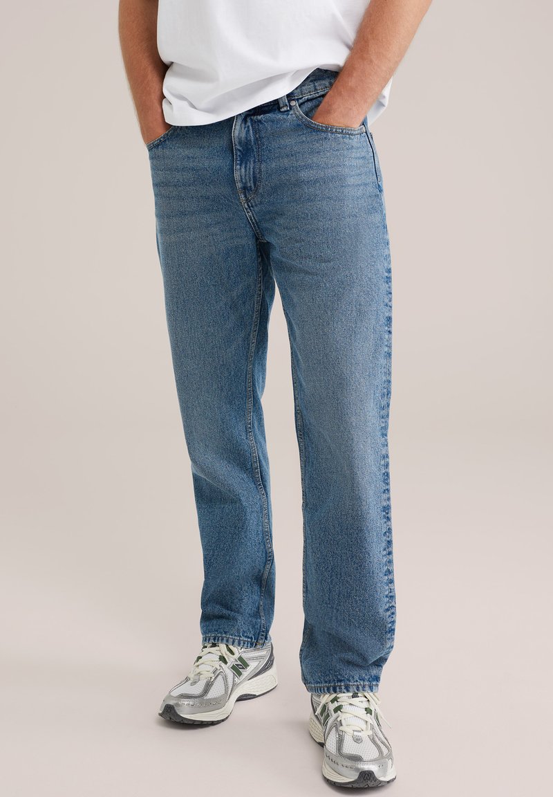 WE Fashion RIDGE - Straight leg jeans - blue