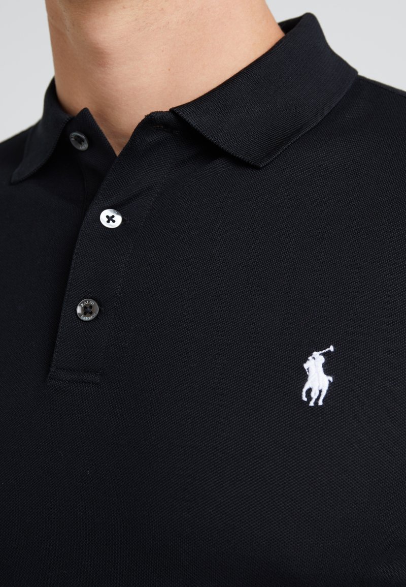 schreeuw Zelfgenoegzaamheid Economie Polo Ralph Lauren SLIM FIT - Poloshirt - black/zwart - Zalando.nl